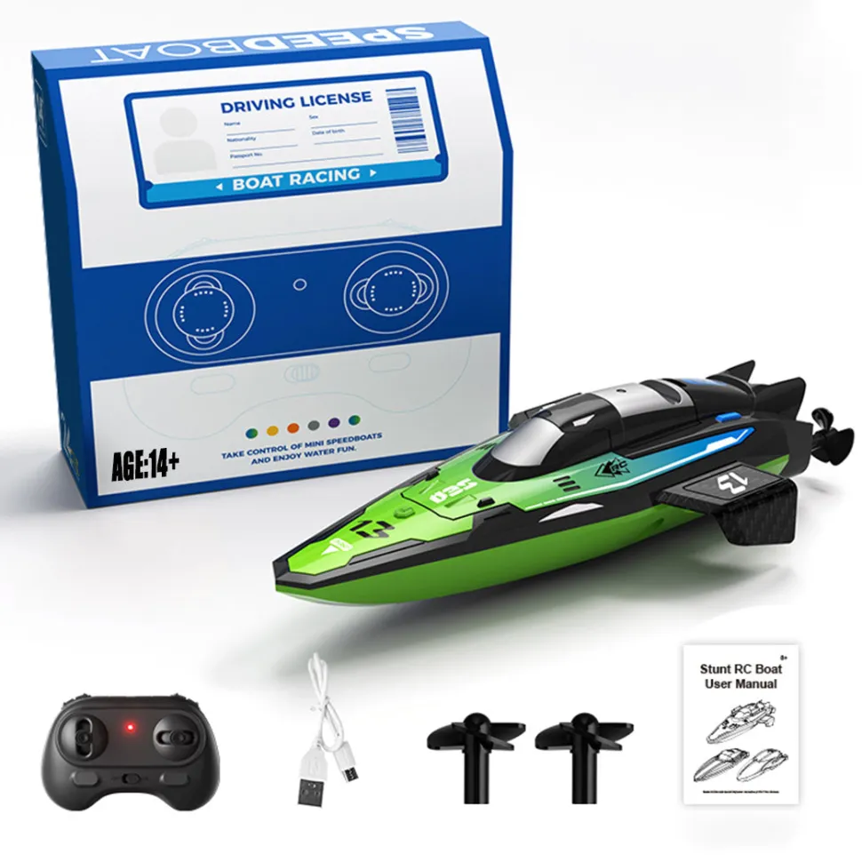 1/43 Mini 2.4G Dual Motor RC Speed Boat Dual Speed Modes Model