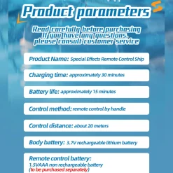 1/43 Mini 2.4G Dual Motor RC Speed Boat Dual Speed Modes Model