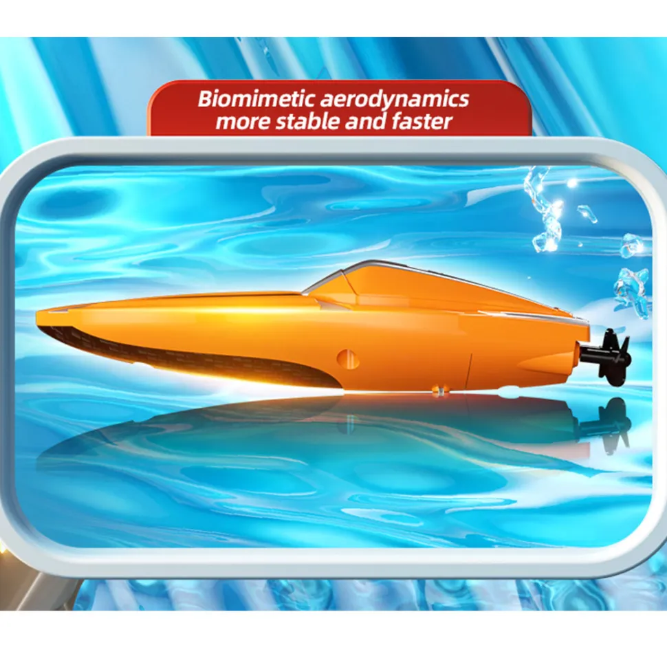 1/43 Mini 2.4G Dual Motor RC Speed Boat Dual Speed Modes Model