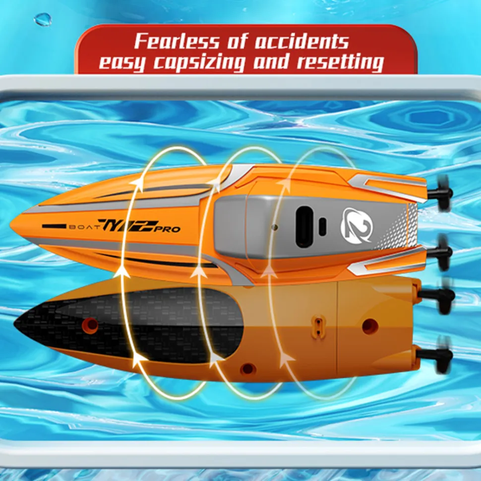 1/43 Mini 2.4G Dual Motor RC Speed Boat Dual Speed Modes Model