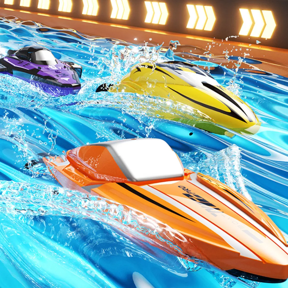 1/43 Mini 2.4G Dual Motor RC Speed Boat Dual Speed Modes Model