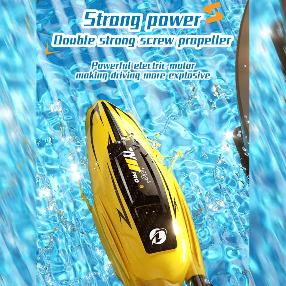 1/43 Mini 2.4G Dual Motor RC Speed Boat Dual Speed Modes Model