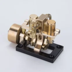 Mini Inline 2 Cylinder Steam Engine Model for 40cm Boat Model Gift Collection - Enginediy