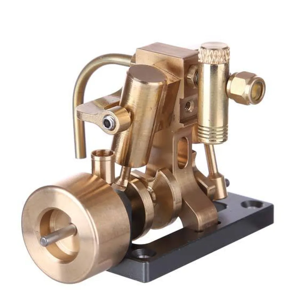 Mini Inline 2 Cylinder Steam Engine Model for 40cm Boat Model Gift Collection - Enginediy