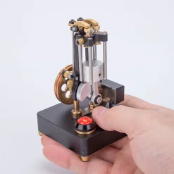 Mini Metal Four-Stroke Internal Combustion Engine Model for Educational Experimental Science Demonstration