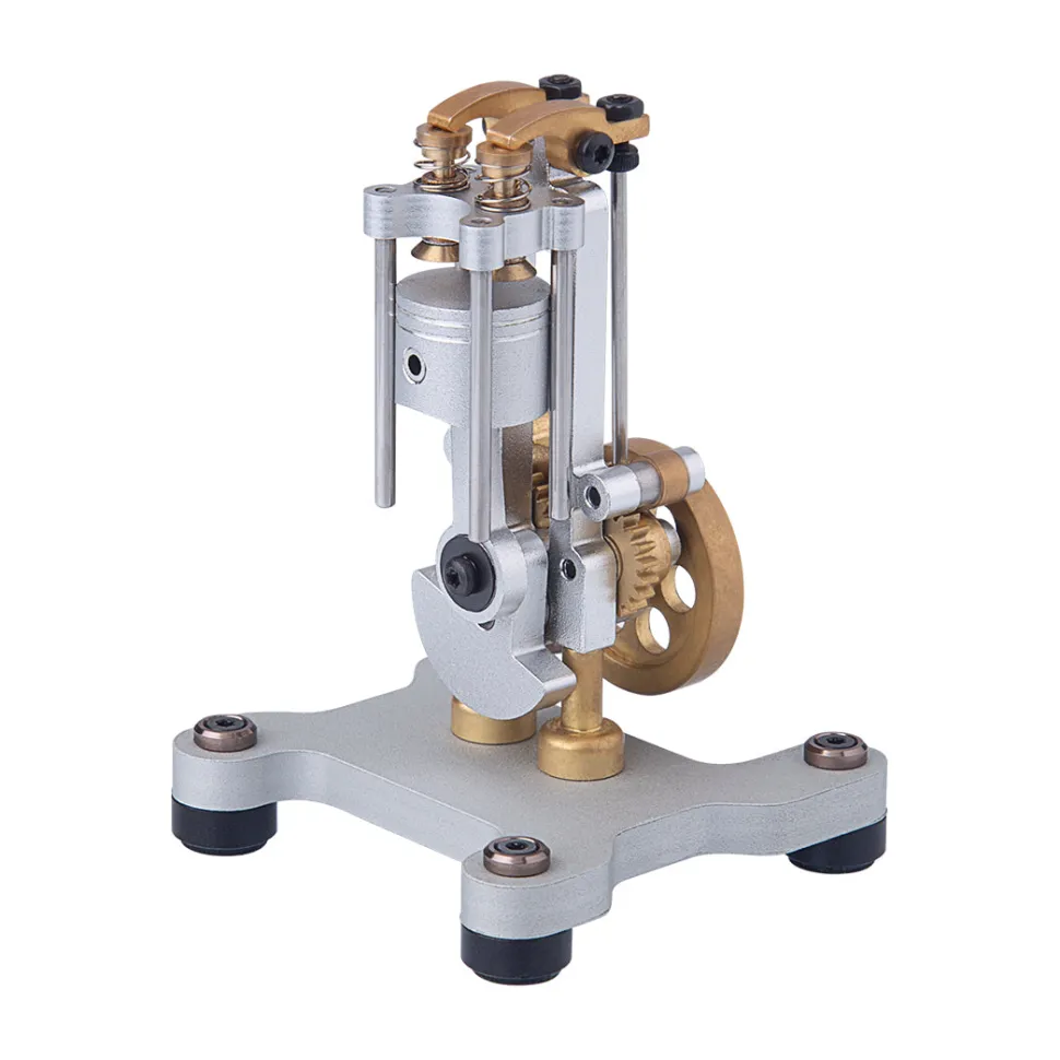 Mini Metal Mechanical 4-stroke Internal Combustion Engine Model Toy for Educational Experimental Science Demonstration