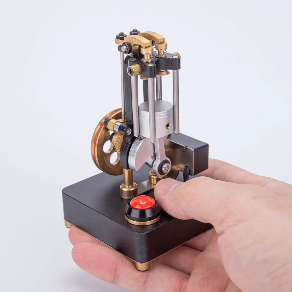 Mini Metal Mechanical 4-stroke Internal Combustion Engine Model Toy for Educational Experimental Science Demonstration