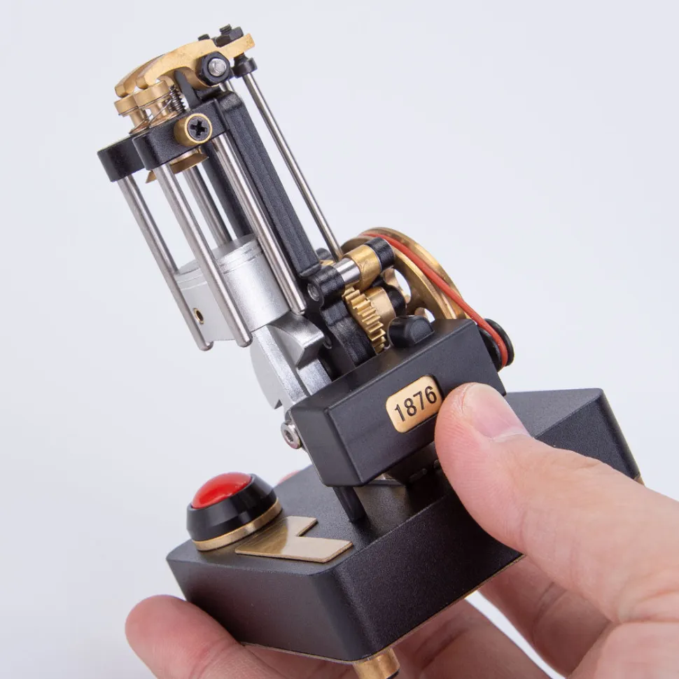 Mini Metal Mechanical 4-stroke Internal Combustion Engine Model Toy for Educational Experimental Science Demonstration
