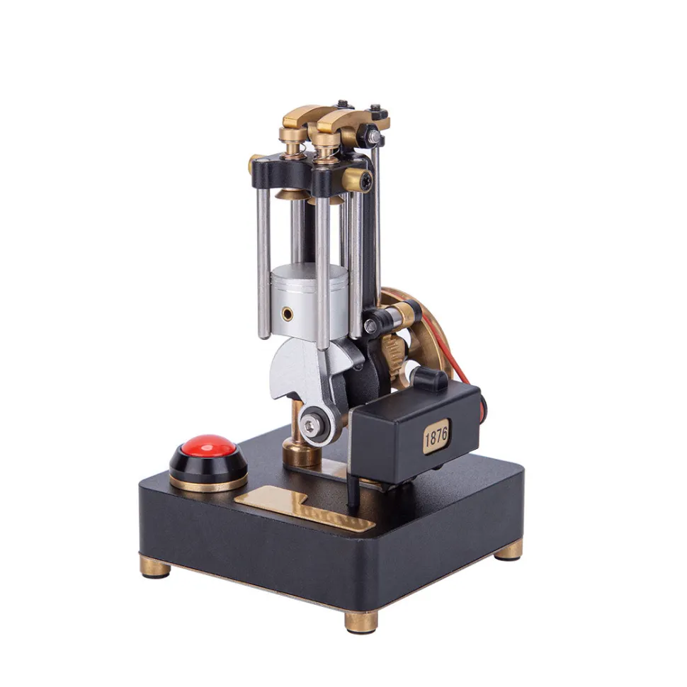 Mini Metal Mechanical 4-stroke Internal Combustion Engine Model Toy for Educational Experimental Science Demonstration