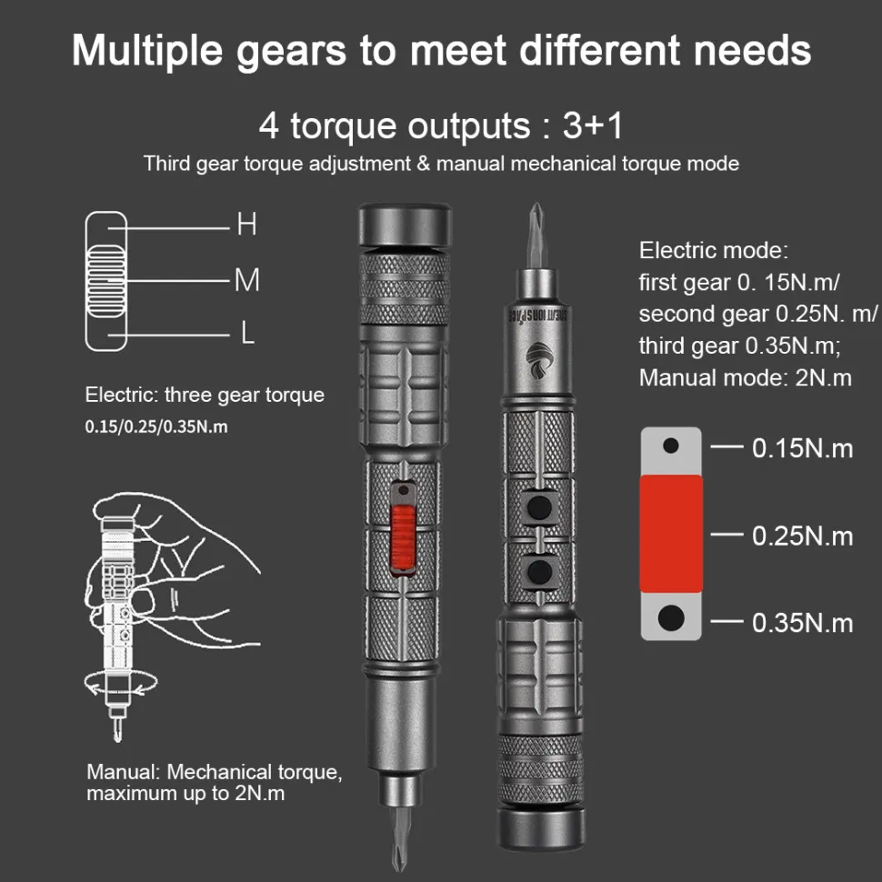 Mini Precision Electric Screwdriver Head Maintenance Tools DIY Tools Set for Models & Electronics