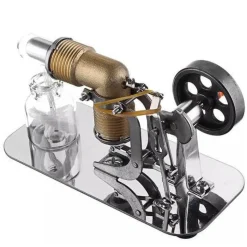 Mini Stirling Engine Motor Model - High Performance Pocket-Sized Engine - Enginediy