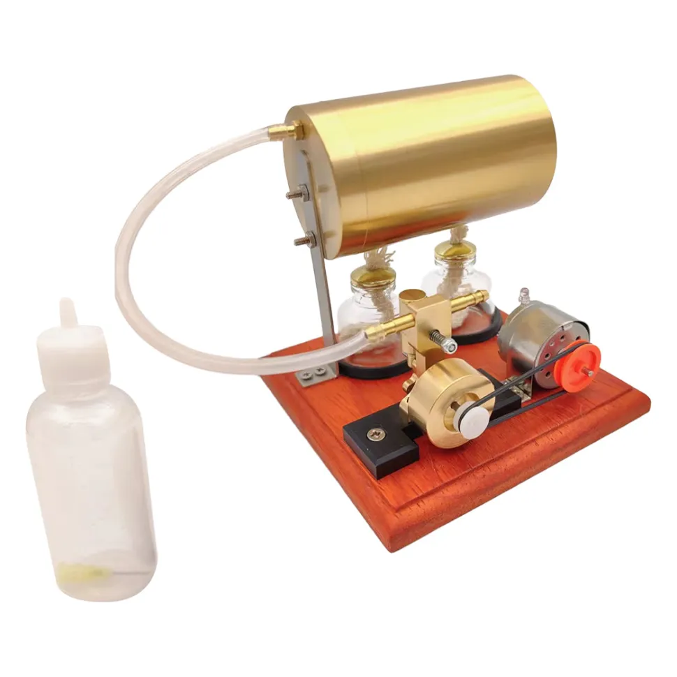Mini Swing Type Steam Engine Generator Steam Power Machine Educational and Hobby Gift