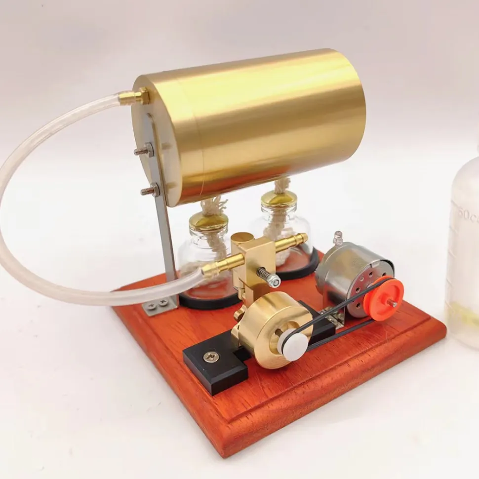 Mini Swing Type Steam Engine Generator Steam Power Machine Educational and Hobby Gift