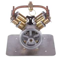 Mini V4 Steam Engine Miniature Steam Engine Model without Boiler