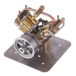 Mini V4 Steam Engine Miniature Steam Engine Model without Boiler
