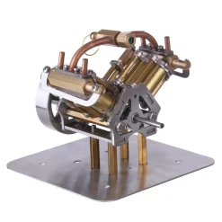 Mini V4 Steam Engine Miniature Steam Engine Model without Boiler