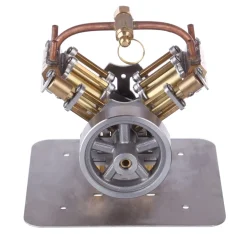 Mini V4 Steam Engine Miniature Steam Engine Model without Boiler