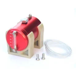 70ml Metal Oil Tank Fuel Container with Oil Level Display and 2 x 4mm Oil Pipe for Engine Model / Gasoline Powered RC Cars Boats