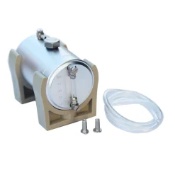 70ml Metal Oil Tank Fuel Container with Oil Level Display and 2 x 4mm Oil Pipe for Engine Model / Gasoline Powered RC Cars Boats