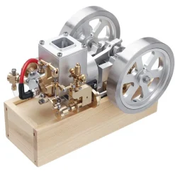 M92 Metal Horizontal Hit and Miss Water-cooled Gasoline Engine Internal Combustion Engine Model with Flywheel Speed Limiter