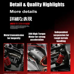 MN-268 1/16 Scale 2.4G Full-Proportional Steering RC Drift Car Model