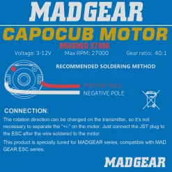 Motor ESC Kit CAPO CUB2 1:18 RC Car OP Upgrade