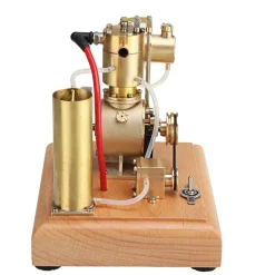 M18 Premium Stirling Engine Model – Water-Cooled Miniature Gasoline Motor with Gear Pump & Water Tank