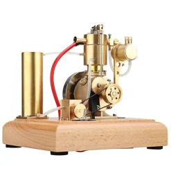 M18 Premium Stirling Engine Model – Water-Cooled Miniature Gasoline Motor with Gear Pump & Water Tank