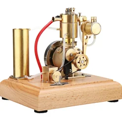 M18 Premium Stirling Engine Model – Water-Cooled Miniature Gasoline Motor with Gear Pump & Water Tank
