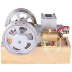 M90 Upgrade Hit & Miss Gas Engine Full Metal IC Engine With Base Collection Gift