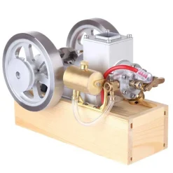 M90 Upgrade Hit & Miss Gas Engine Full Metal IC Engine With Base Collection Gift