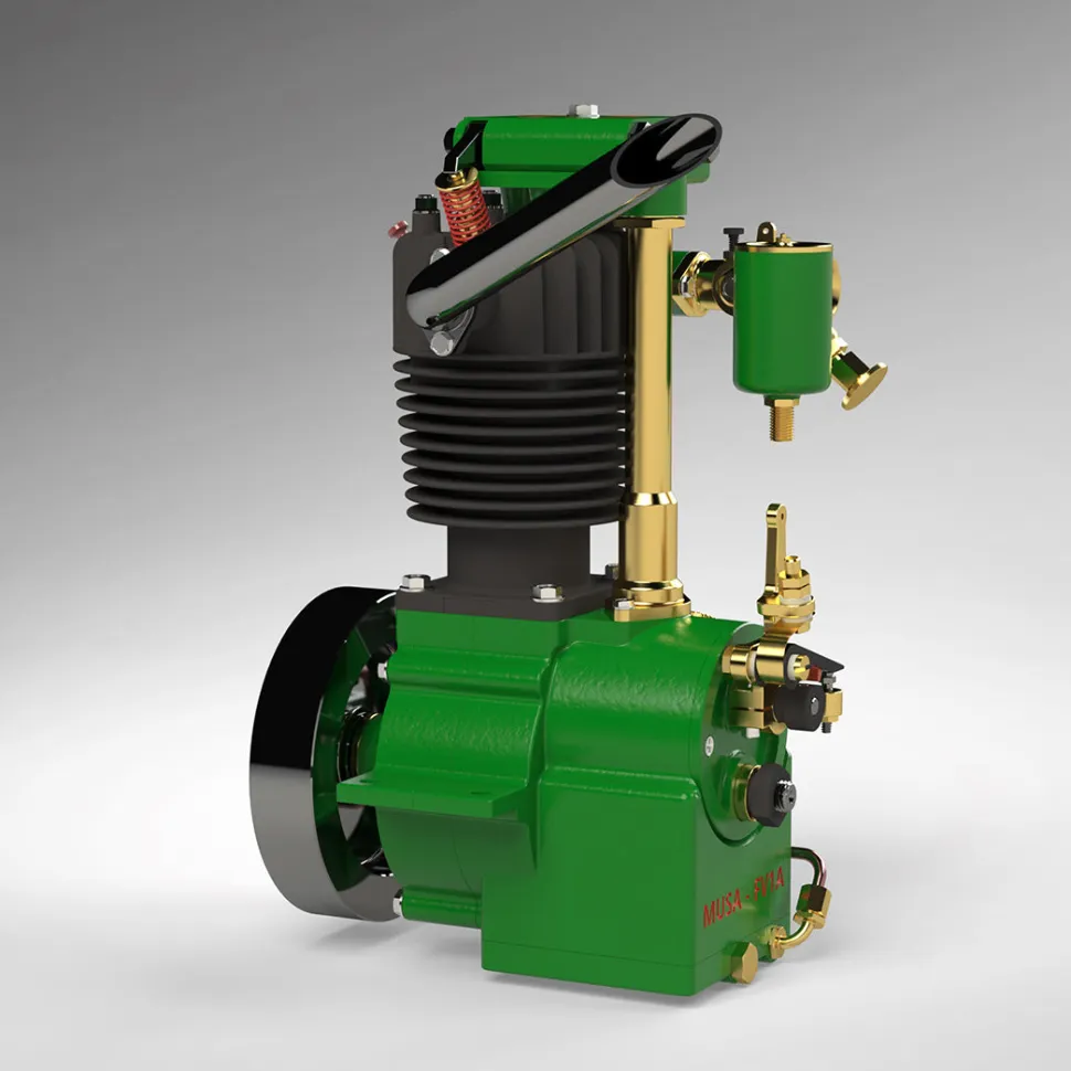 MUSA Engine FV1A KW-OHV 7cc Vertical Single Cylinder 4 Stroke Air Cooled Gasoline Engine IC Engine