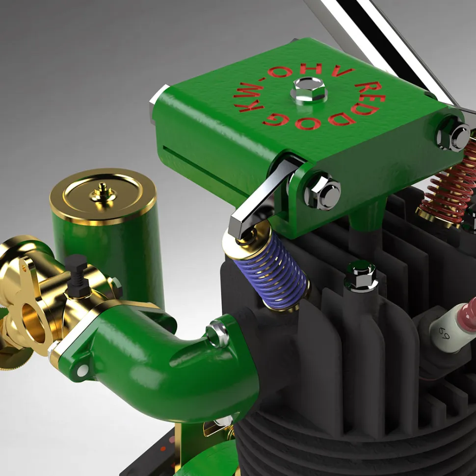 MUSA Engine FV1A KW-OHV 7cc Vertical Single Cylinder 4 Stroke Air Cooled Gasoline Engine IC Engine