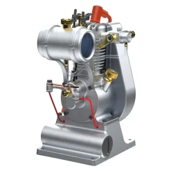 MUSA F1-2.7cc Mini OHV Vertical Single-Cylinder Four-Stroke Air Cooled Gasoline Engine Internal Combustion Engine Model Crafts