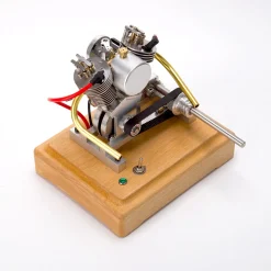 MUSA Hoglet V-twin Engine Mini 4-Stroke V2 Gasoline Engine Internal Combustion Model Realistic RTR Version Motorcycle Kickstart