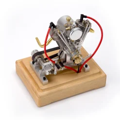 MUSA Hoglet V-twin Engine Mini 4-Stroke V2 Gasoline Engine Internal Combustion Model Realistic RTR Version Motorcycle Kickstart