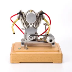 MUSA Hoglet V-twin Engine Mini 4-Stroke V2 Gasoline Engine Internal Combustion Model Realistic RTR Version Motorcycle Kickstart