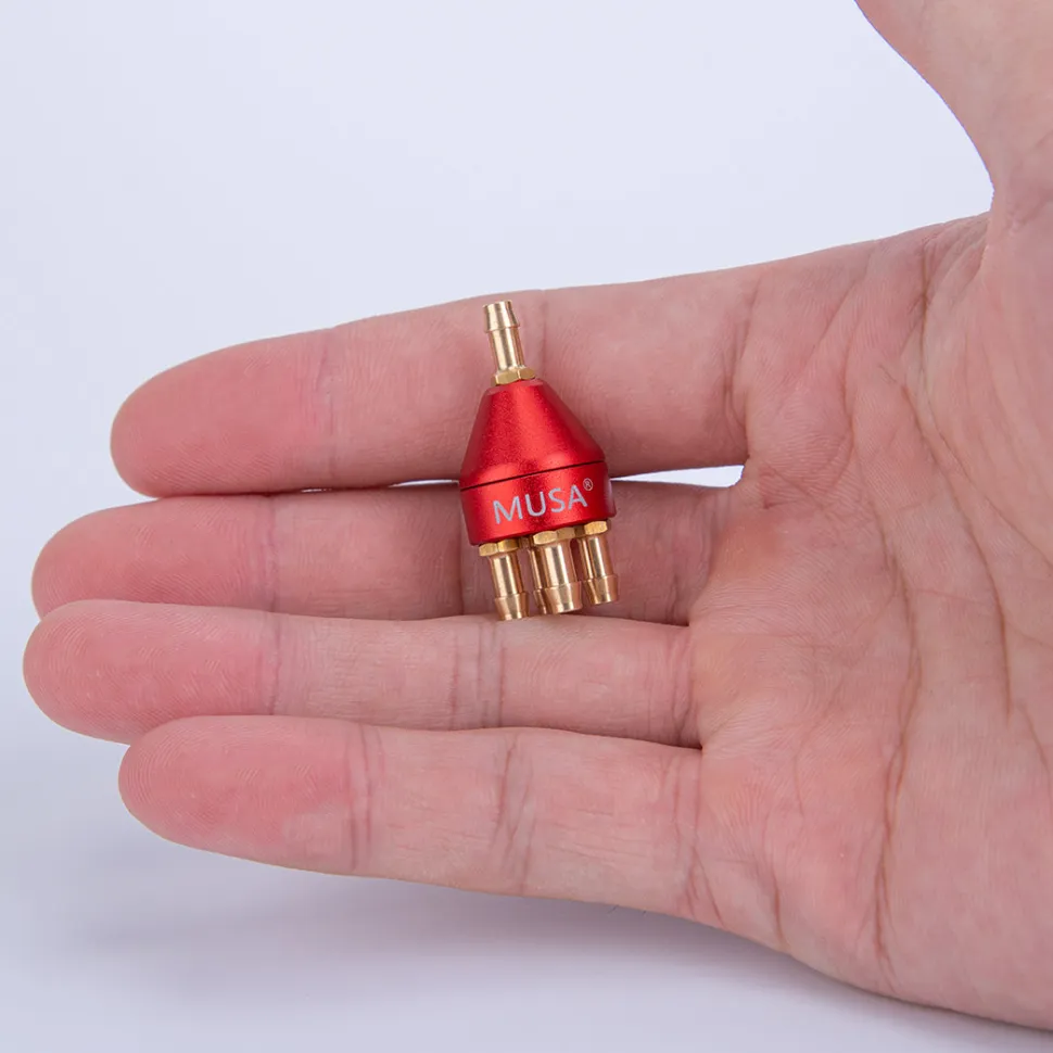 MUSA Metal One and Four Oil Passer Oil Diverter Connector with Strainer