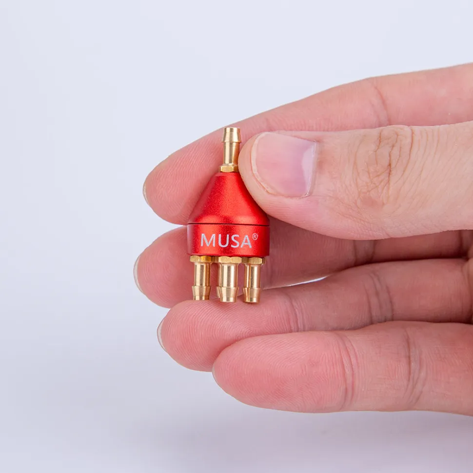 MUSA Metal One and Four Oil Passer Oil Diverter Connector with Strainer