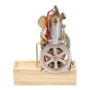 M91 Vertical Hit and Miss Engine Metal IC Engine with Hand Start Device Gift Collection - Enginediy