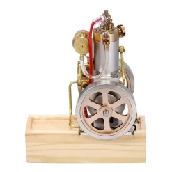 M91 Vertical Hit and Miss Engine Metal IC Engine with Hand Start Device Gift Collection - Enginediy
