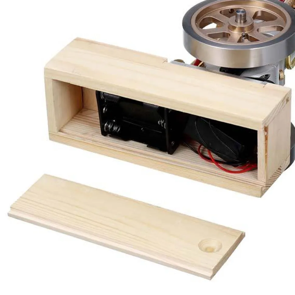 M91 Vertical Hit and Miss Engine Metal IC Engine with Hand Start Device Gift Collection - Enginediy