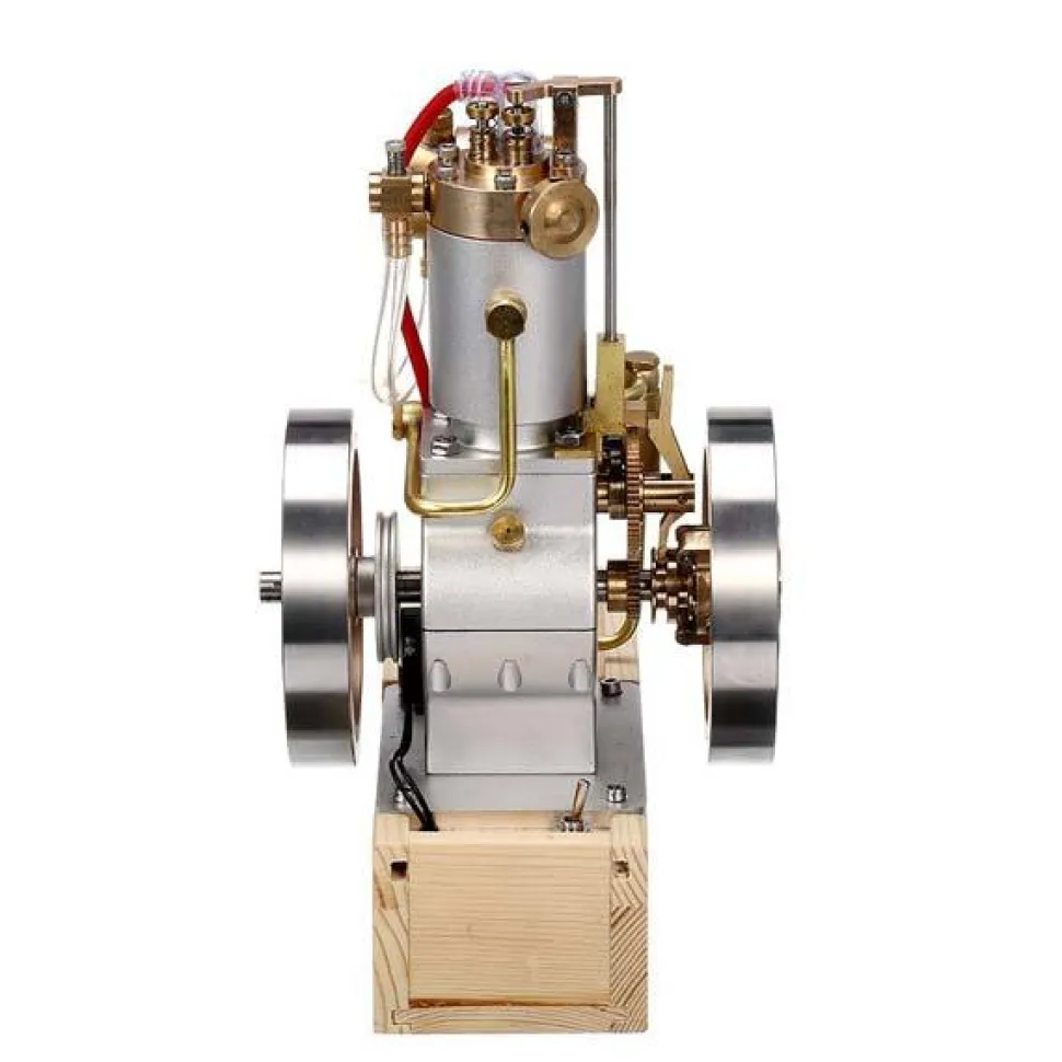 M91 Vertical Hit and Miss Engine Metal IC Engine with Hand Start Device Gift Collection - Enginediy