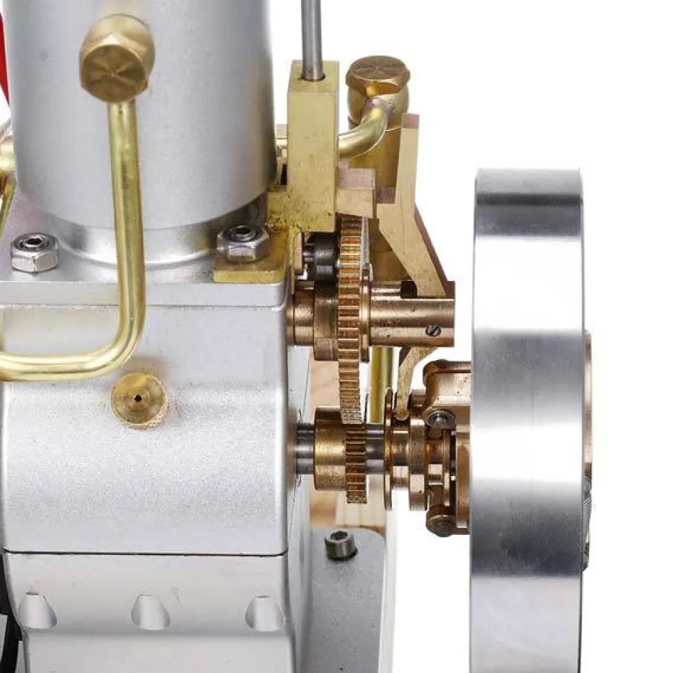 M91 Vertical Hit and Miss Engine Metal IC Engine with Hand Start Device Gift Collection - Enginediy