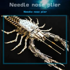 Needle Nose Plier 3D Metal Mechanical Lobster Model Kit