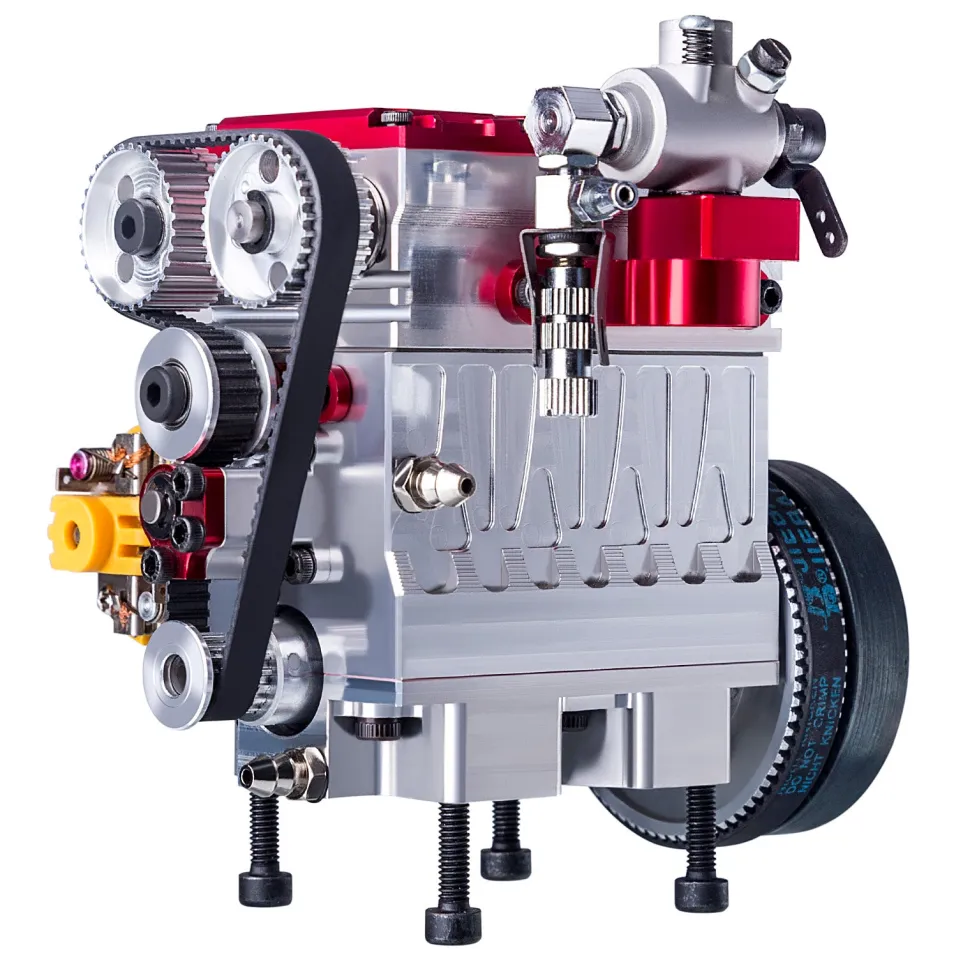 NR-200 8.6cc Inline 2-cylinder 4-stroke Water-cooled Electric Start Nitro Engine Model for 1:8 RC Car