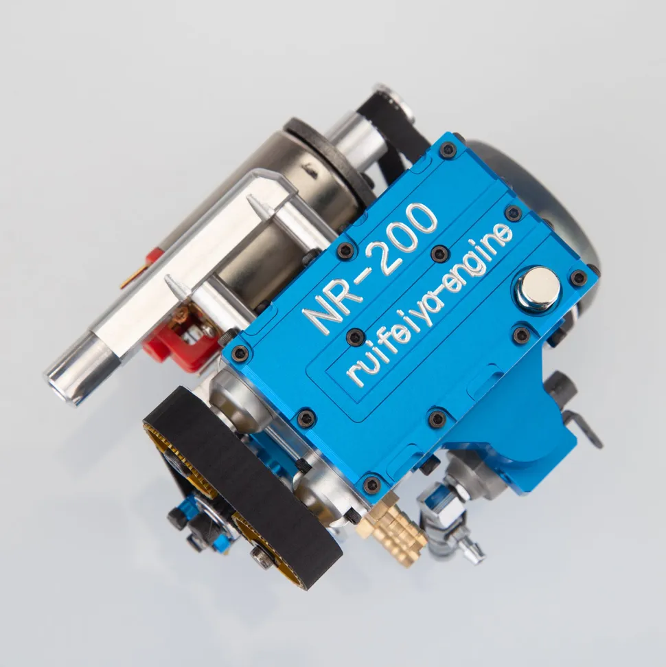 NR-200 8.6cc Inline 2-cylinder 4-stroke Water-cooled Electric Start Nitro Engine Model for 1:8 RC Car