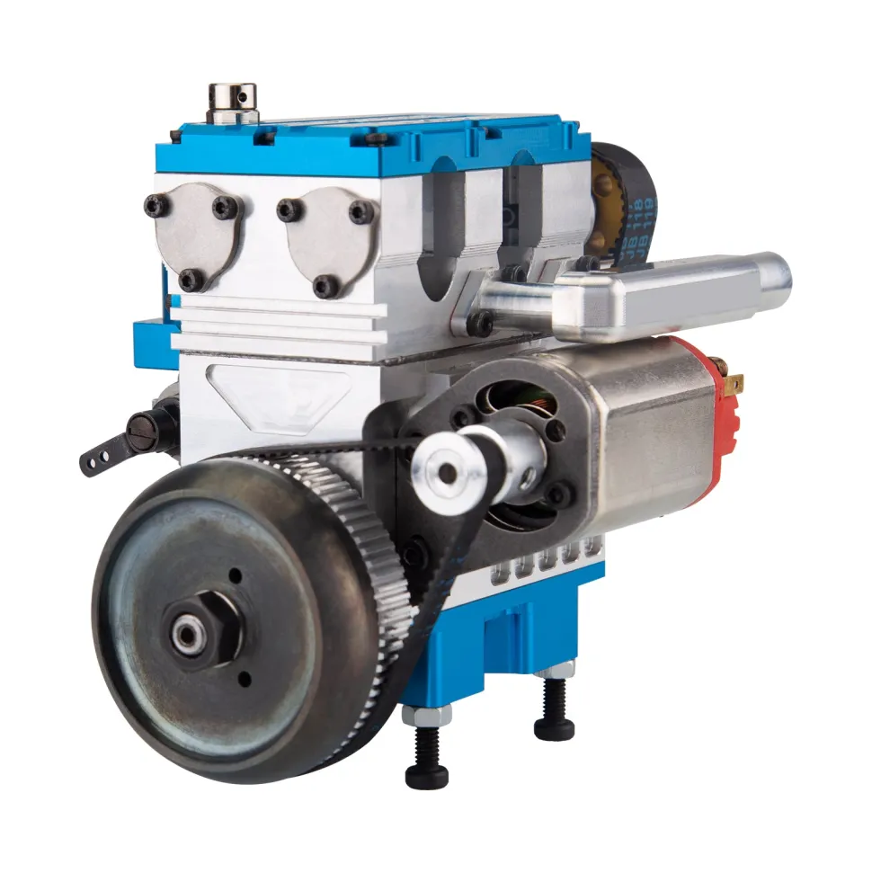 NR-200 8.6cc Inline 2-cylinder 4-stroke Water-cooled Electric Start Nitro Engine Model for 1:8 RC Car