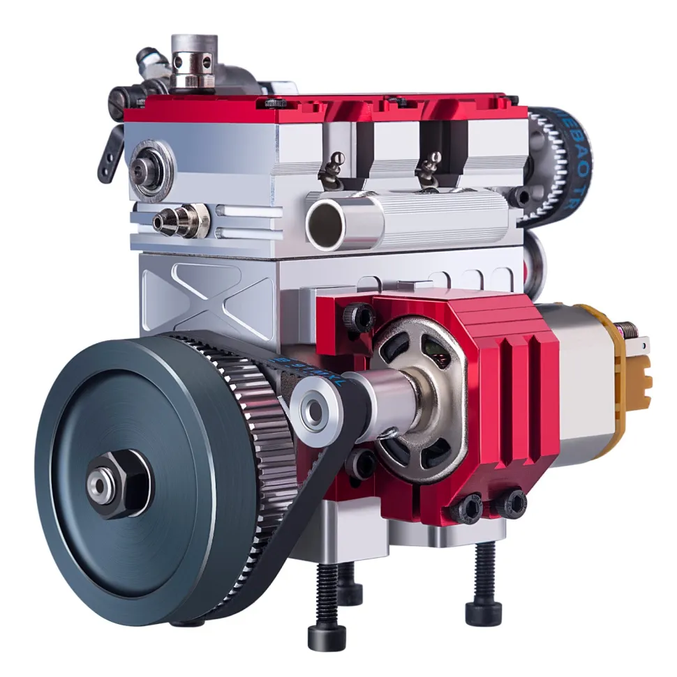 NR-200 8.6cc Inline 2-cylinder 4-stroke Water-cooled Electric Start Nitro Engine Model for 1:8 RC Car