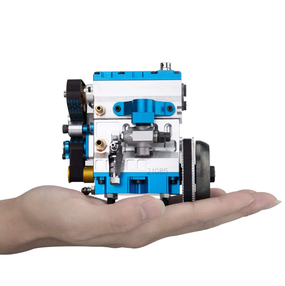 NR-200 8.6cc Inline 2-cylinder 4-stroke Water-cooled Electric Start Nitro Engine Model for 1:8 RC Car
